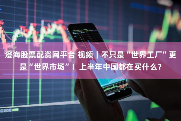 澄海股票配资网平台 视频｜不只是“世界工厂”更是“世界市场”！上半年中国都在买什么？